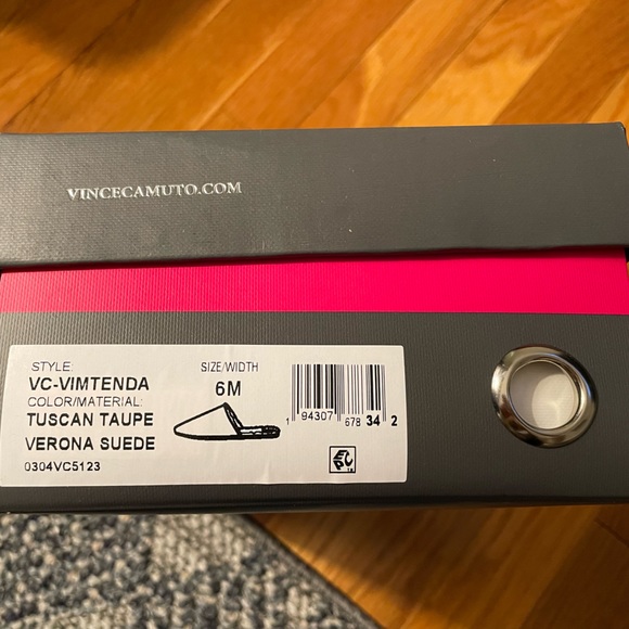 Vince Camuto Tuscan Taupe Suede Slippers - Picture 7 of 7